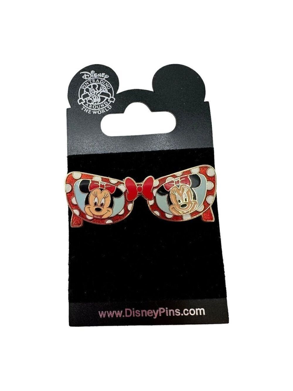 Disney Pin 59183 Character Sunglasses Glasses Minnie Mouse bow polka dots eyes